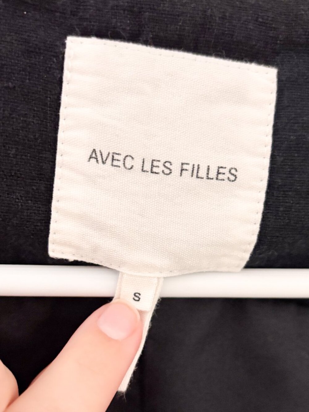 Avec Les Filles Black Linen Blend Tailored Vest Small - Picture 2 of 4